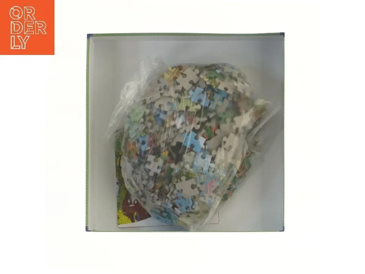 Billede 3 - 500-brikkers rundt puslespil med fisk og både (str. 28x28 cm)