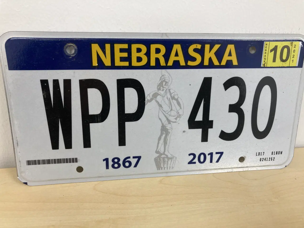 Billede 1 - Nebraska US nummerplade 