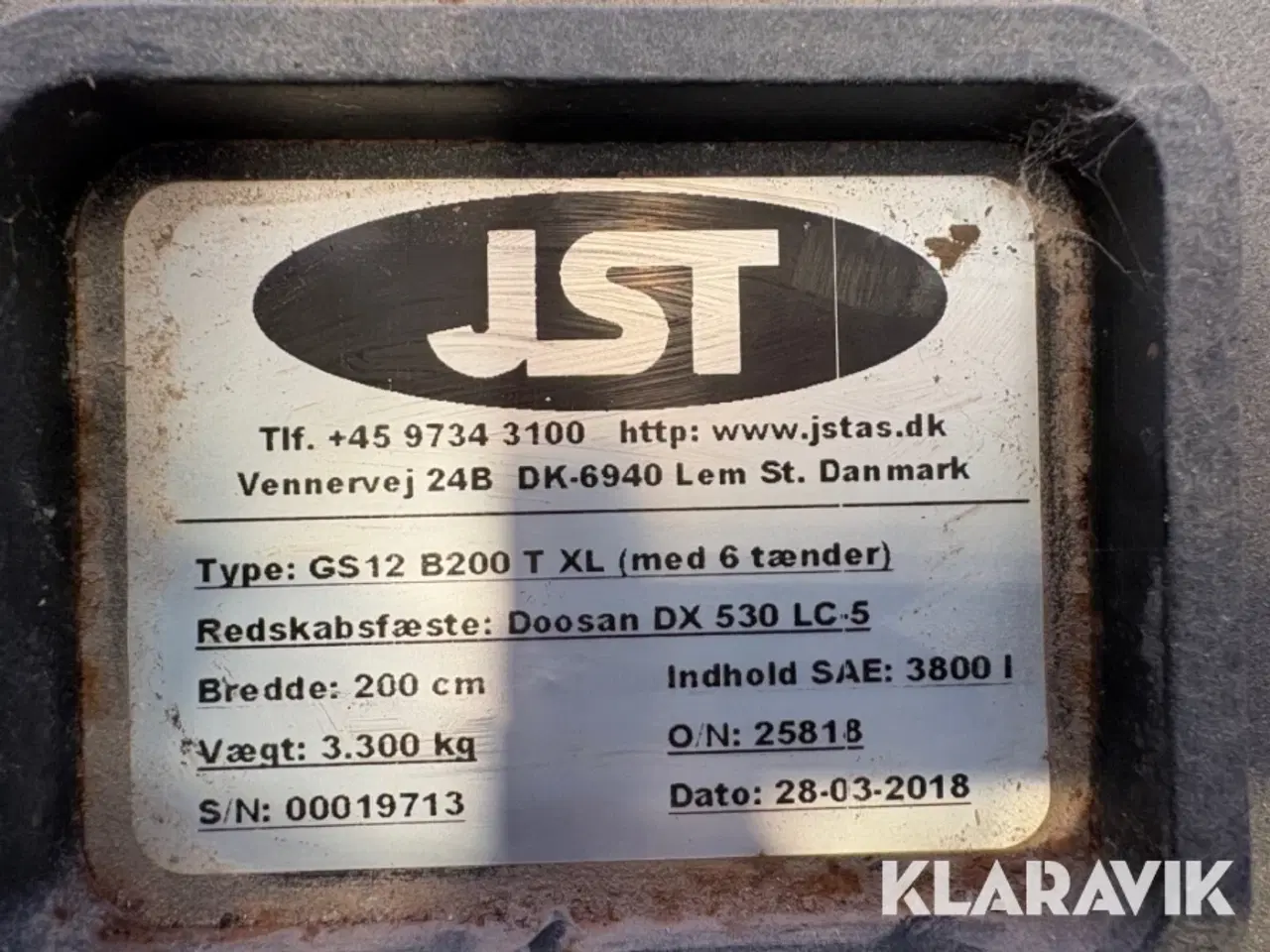 Billede 8 - Skovl JST GS12 B200 T XL