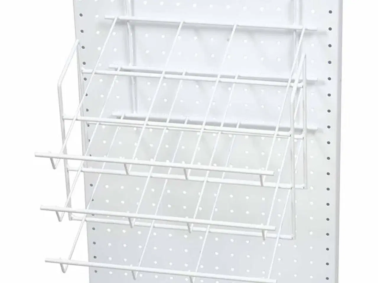 Billede 1 - Hvidmalet Papirmodul med 3 Skrå Hylder, 420x330 mm