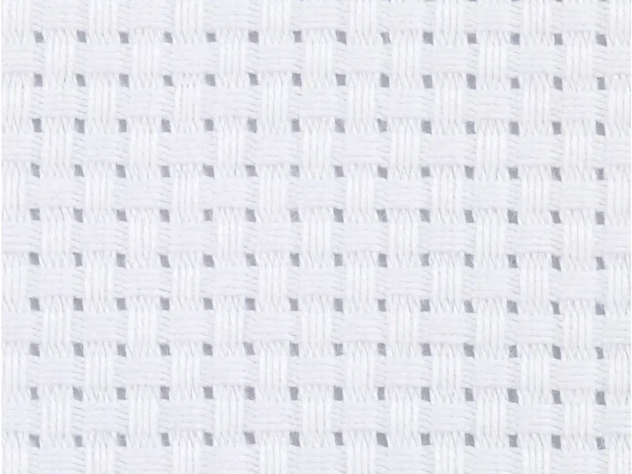 Billede 1 - Aidastof Hvid 150 cm - 100% Bomuld til Broderi