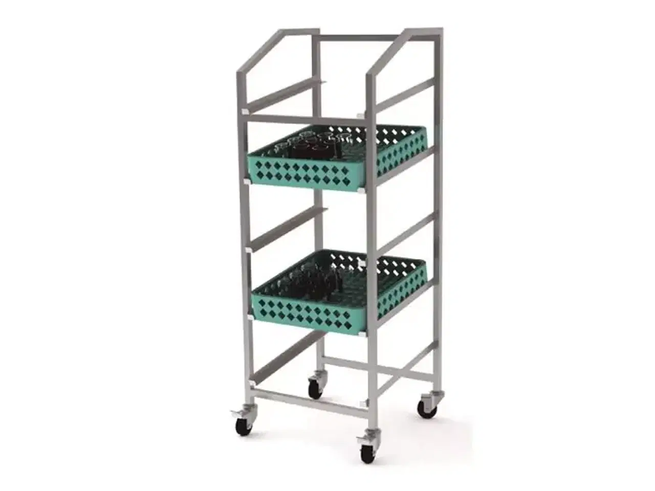 Billede 1 - Transportvogn til opvaskekurve 50 x 50 cm