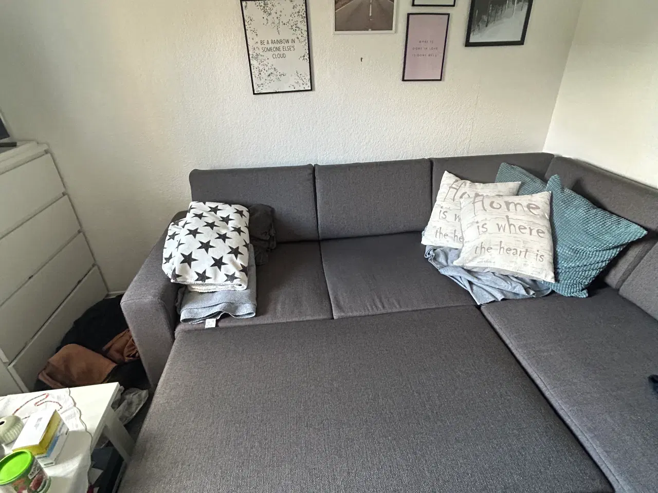 Billede 3 - Sovesofa med chaiselong plus opbevaring