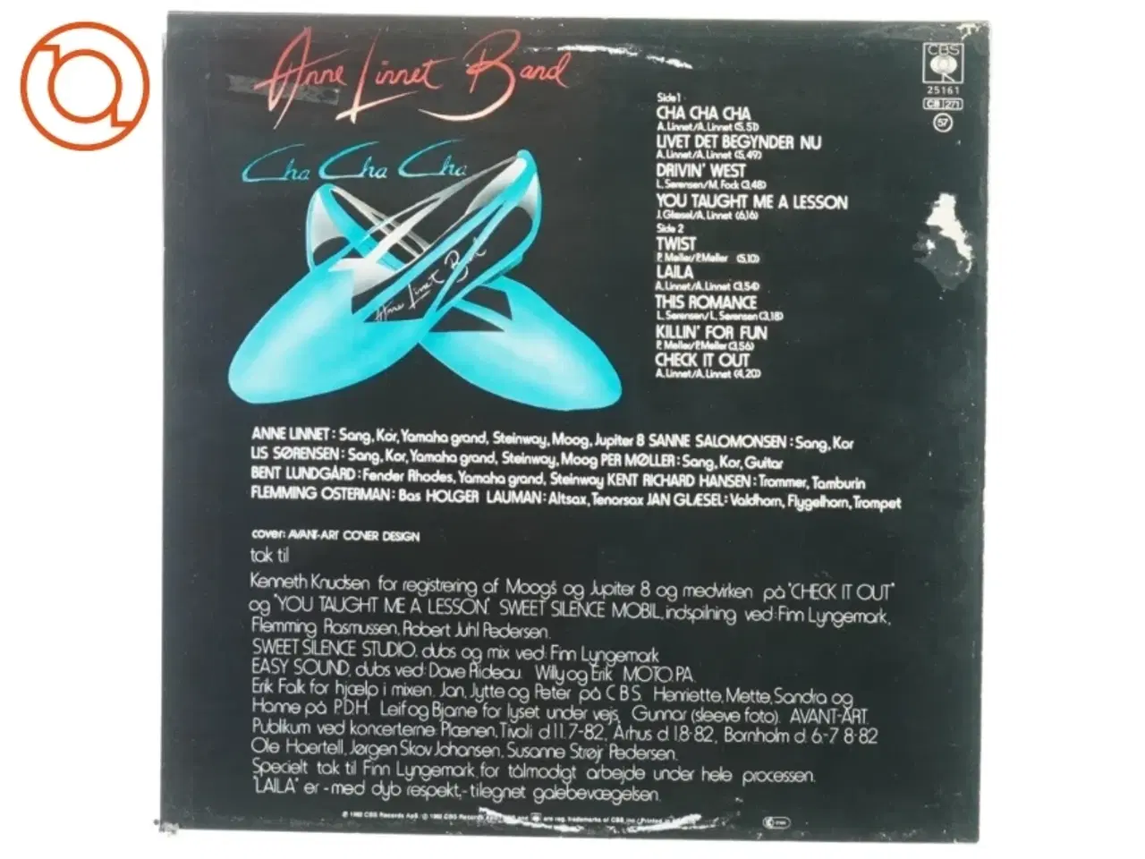 Billede 3 - Anne Linnet band, cha cha cha fra Cbs (str. 30 cm)