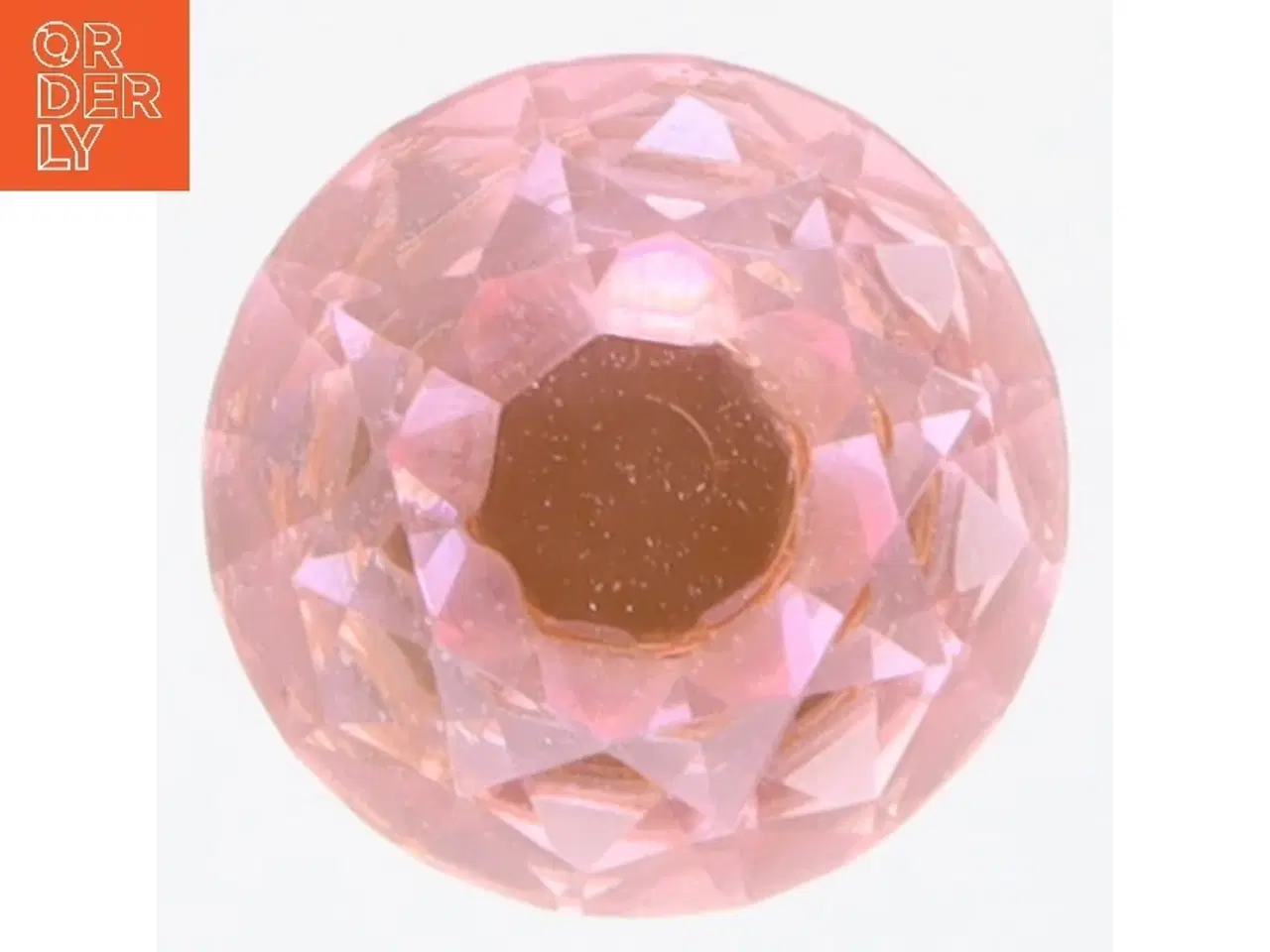 Billede 5 - Rosa diamantformede knopper fra Pujang Co., Ltd (str. 8 styk, 3x3 cm)
