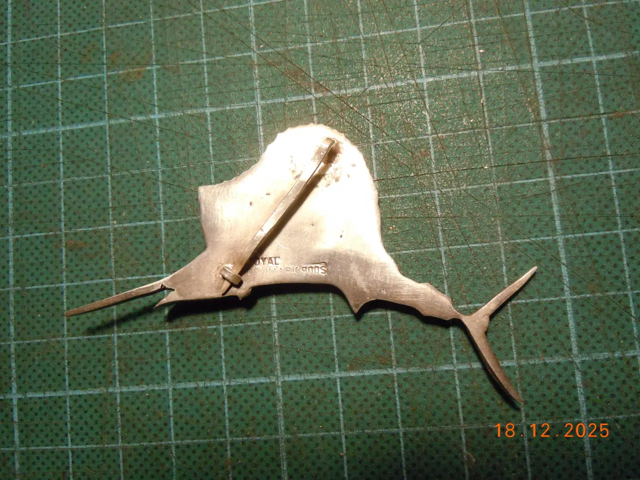 Billede 5 - Sølvbroche, Sejlfisk 900S Royal Denmark.