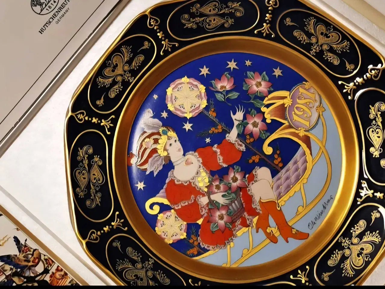 Billede 8 - Ole Winther håndmalet platter