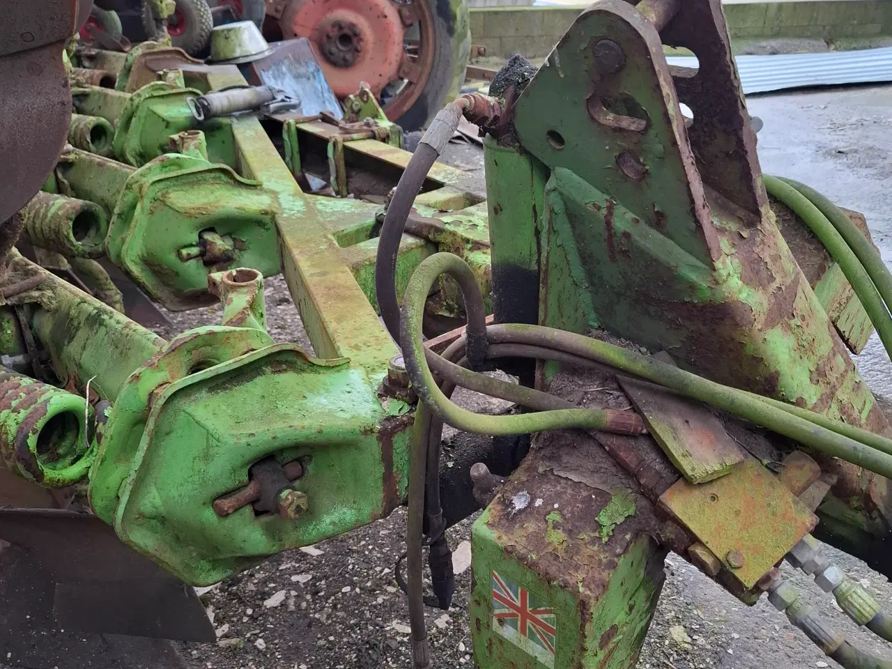 Billede 1 - fin 4 furet plov + tvillinghjul + cykel