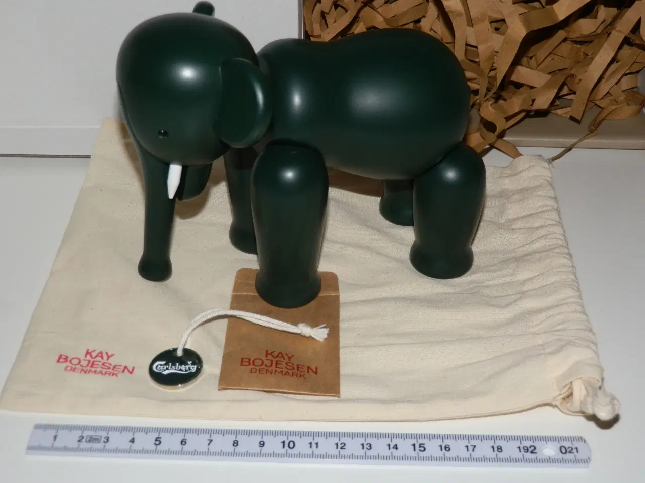 Billede 8 - Ny Kay Bojesen grøn Carlsberg elefant