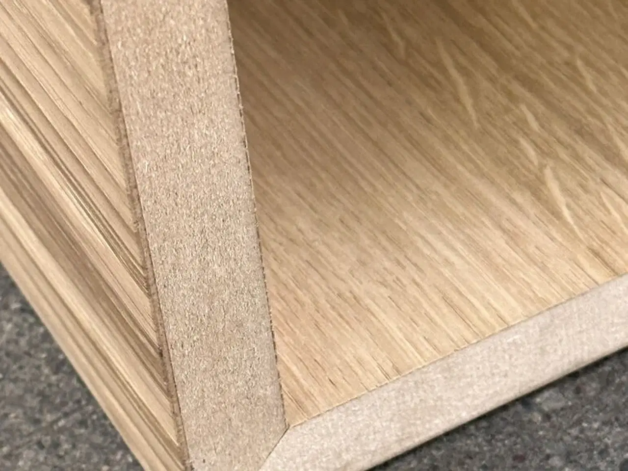 Billede 2 - 9 styk Egefineret MDF kasse