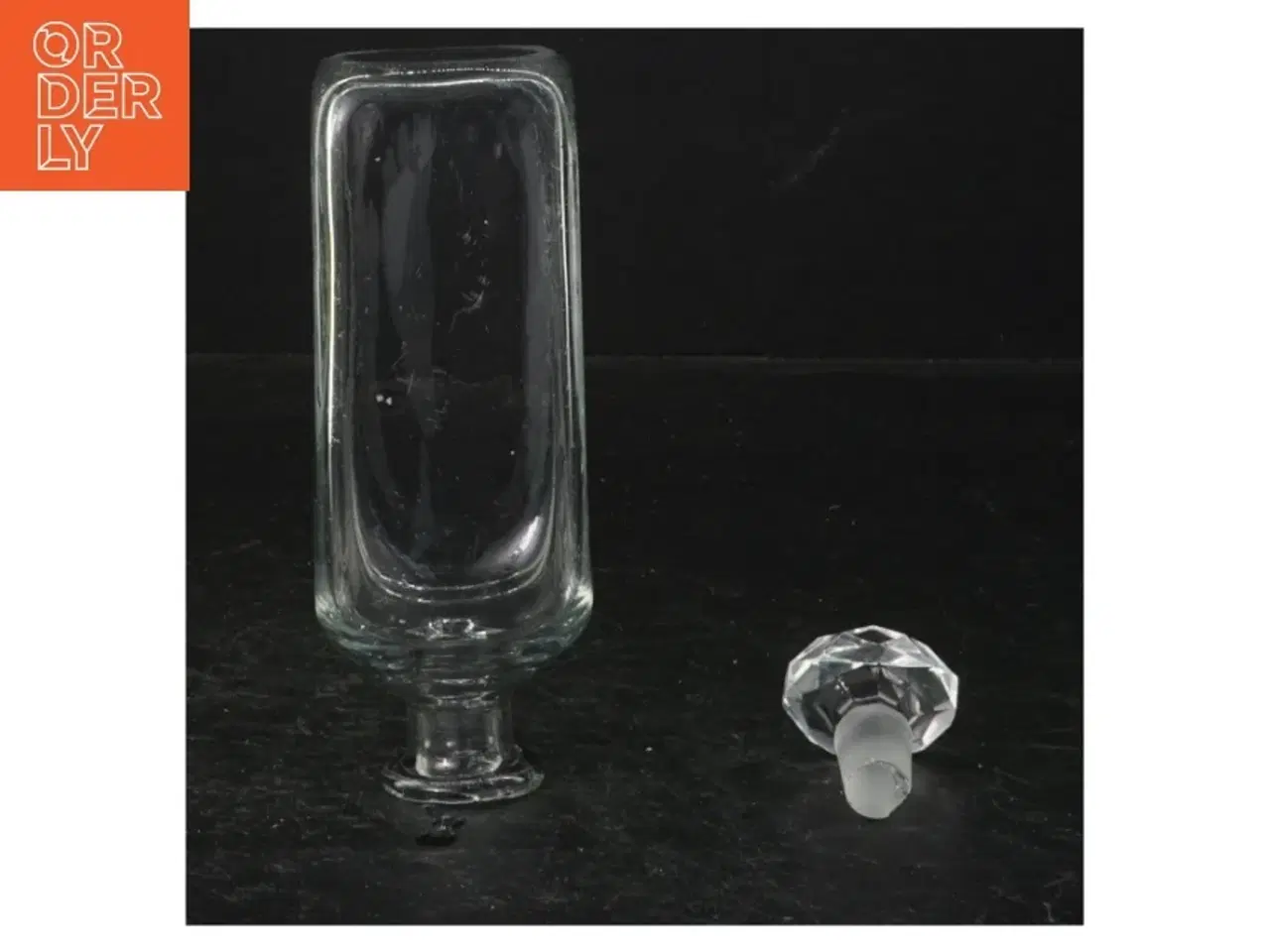 Billede 1 - Dekorativ glas flaske