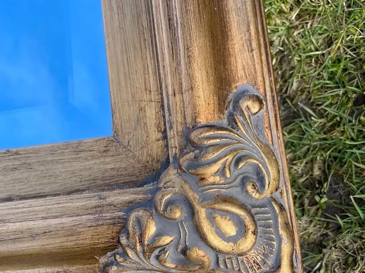 Billede 4 - Herskabeligt Facetslebet Spejl – Guldramme med Ant