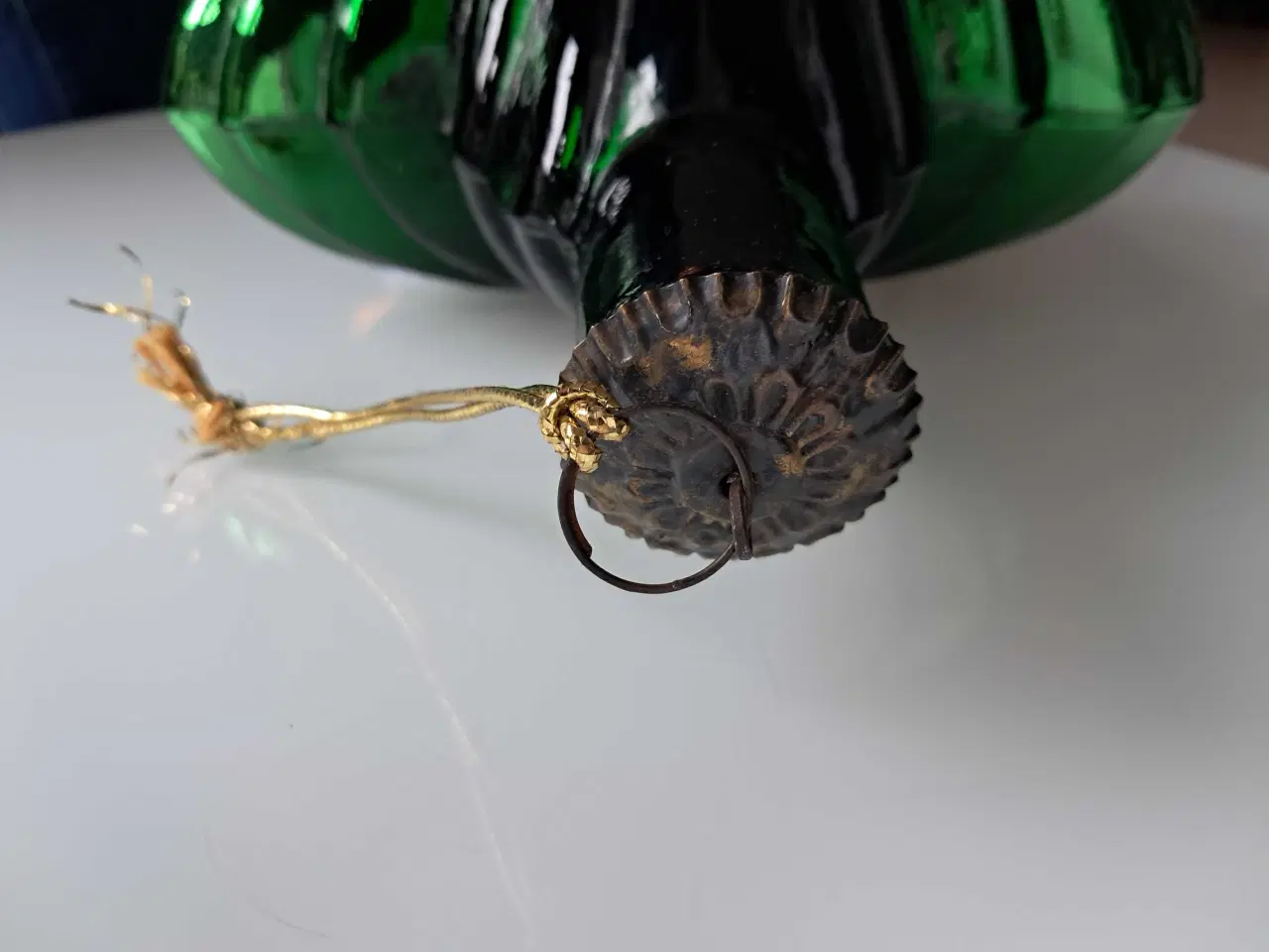 Billede 2 - Grøn glas stjerne til ophæng