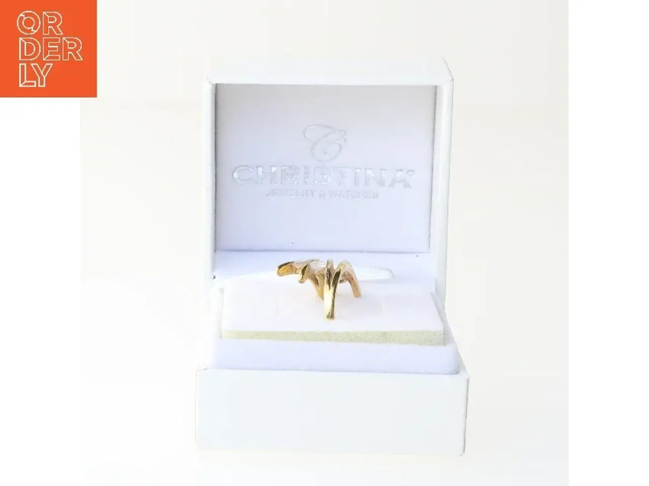 Billede 2 - Guldring med sten fra Christina (str. 57 mm)