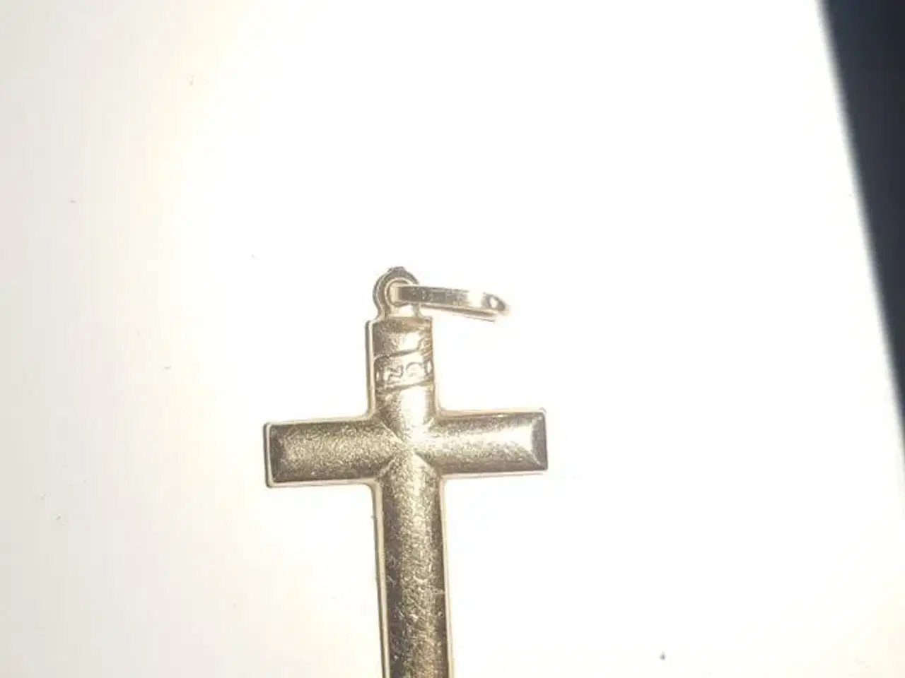 Billede 1 - Guld kors 18 karat halskæde vedhæng