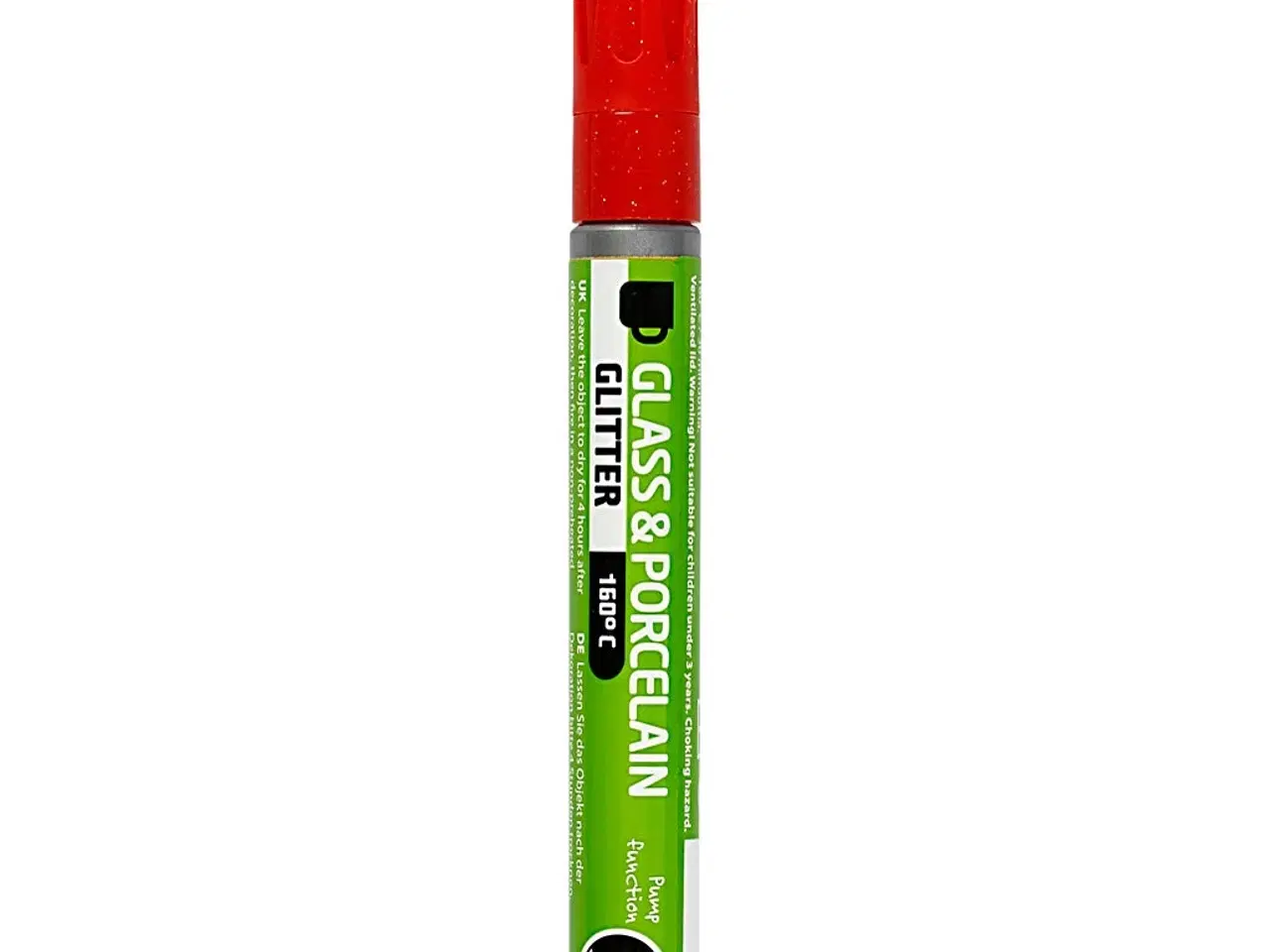 Billede 1 - Rød Glitter Glas- og Porcelænstusch 2-4 mm