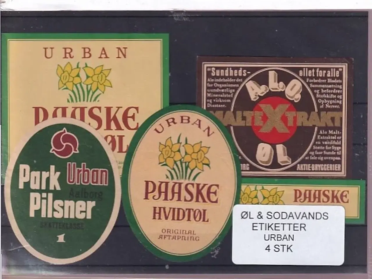 Billede 1 - Øl og Sodavands Etiketter - Urban - 4 Stk.