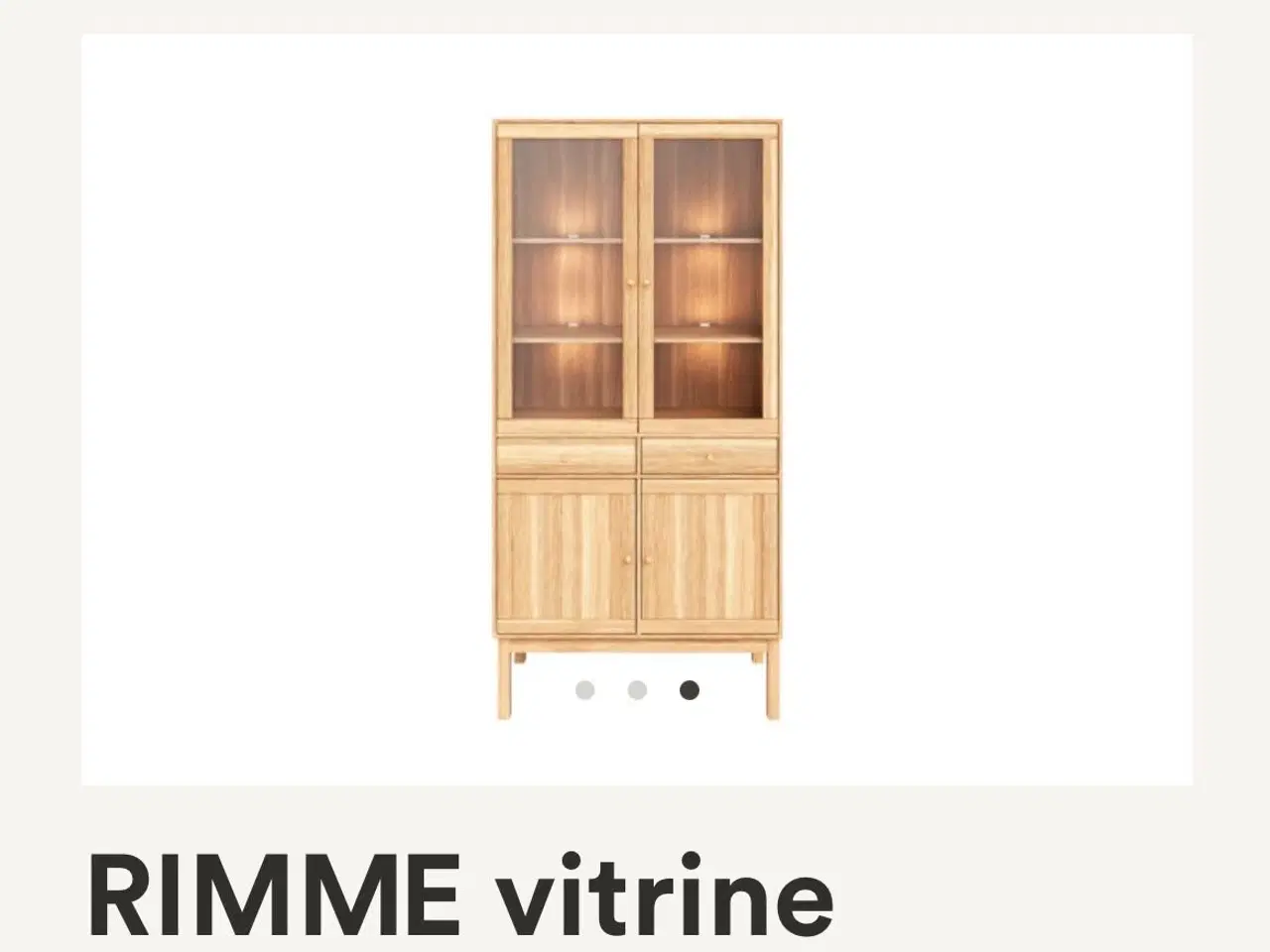 Billede 2 - CASØ RIMME vitrineskab i eg