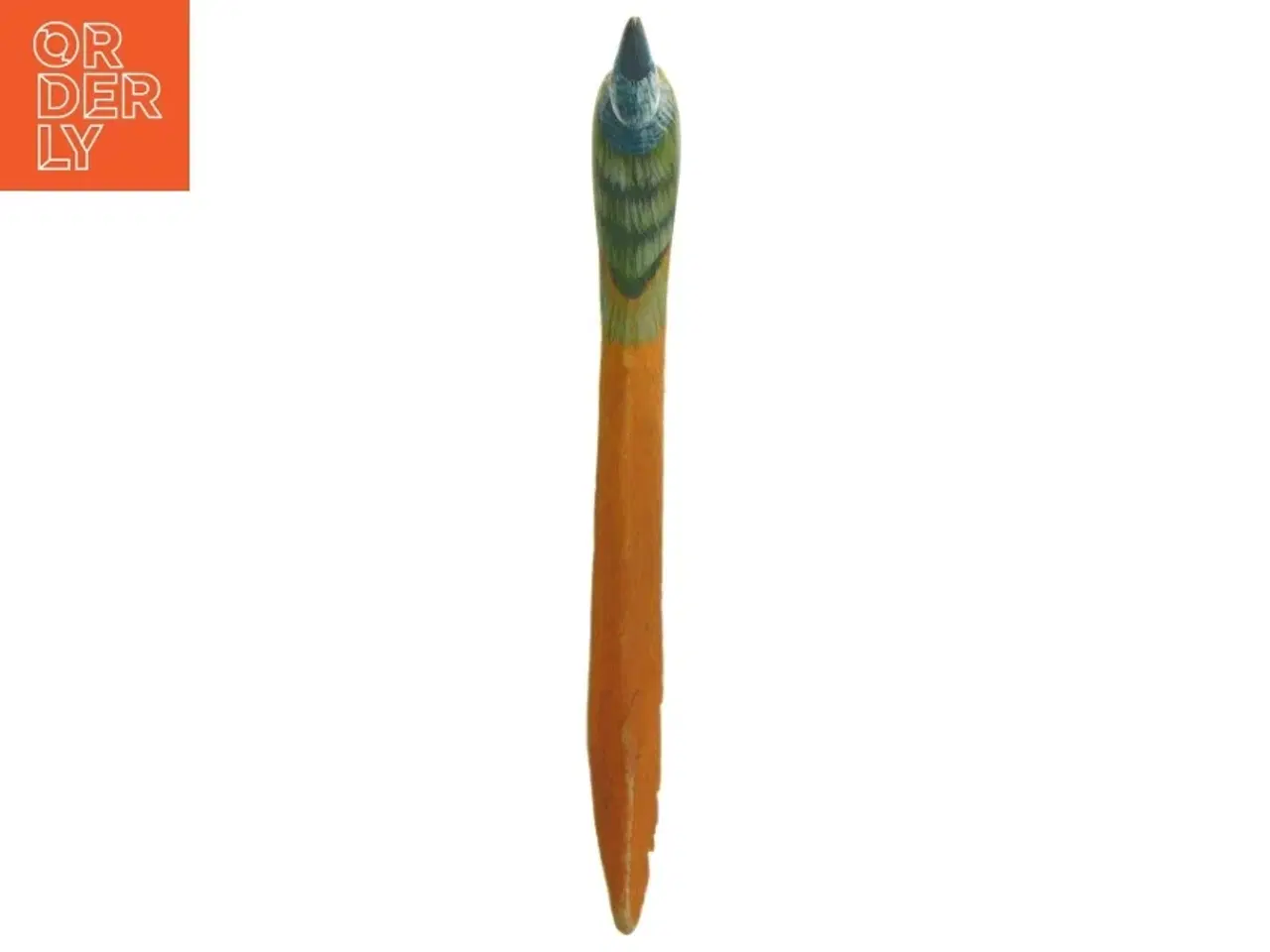 Billede 4 - Håndskårne brevknive med fugle (str. 17 cm. 2 styk)