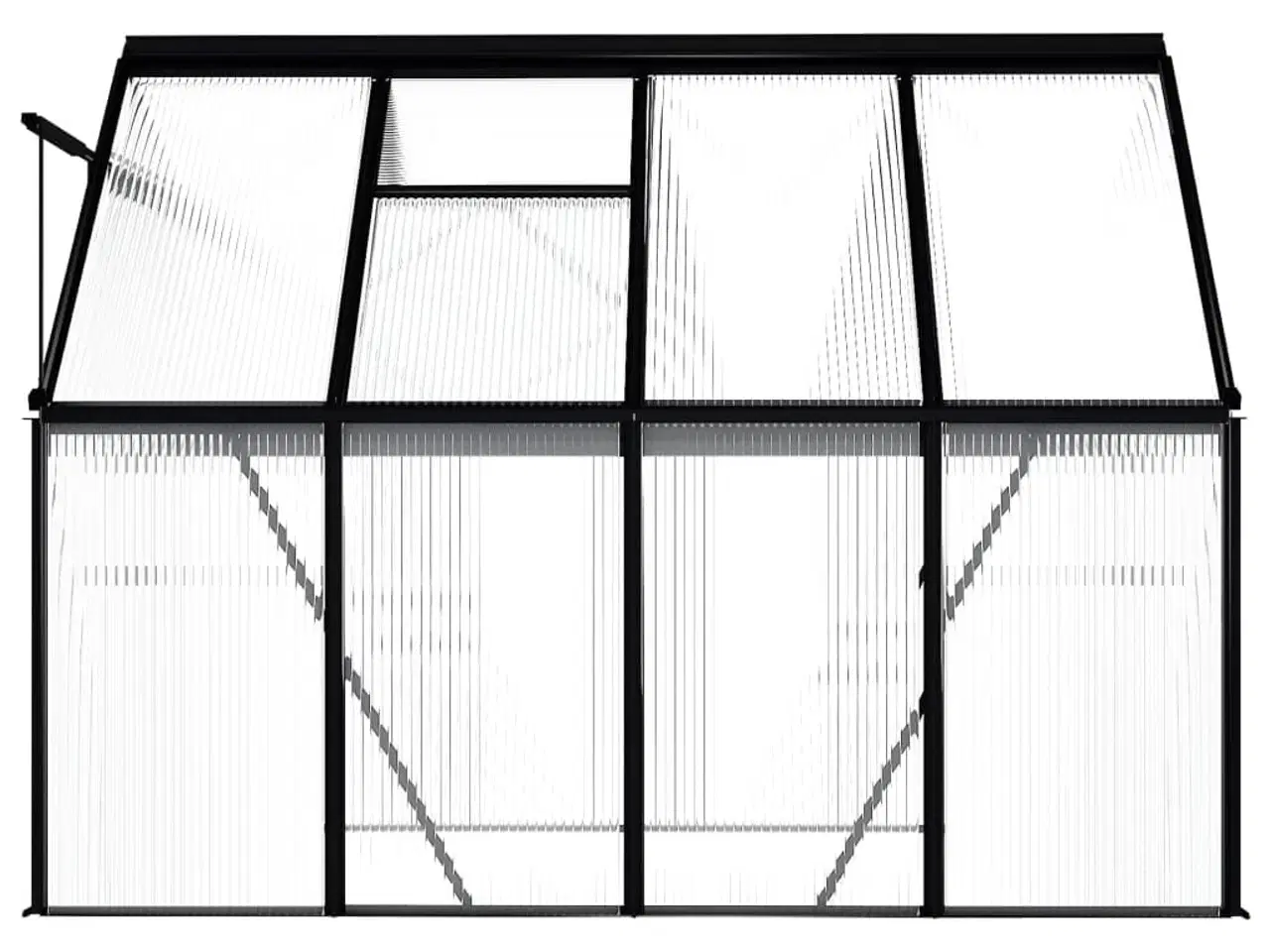 Billede 5 - Drivhus 4,75 m² aluminium antracitgrå