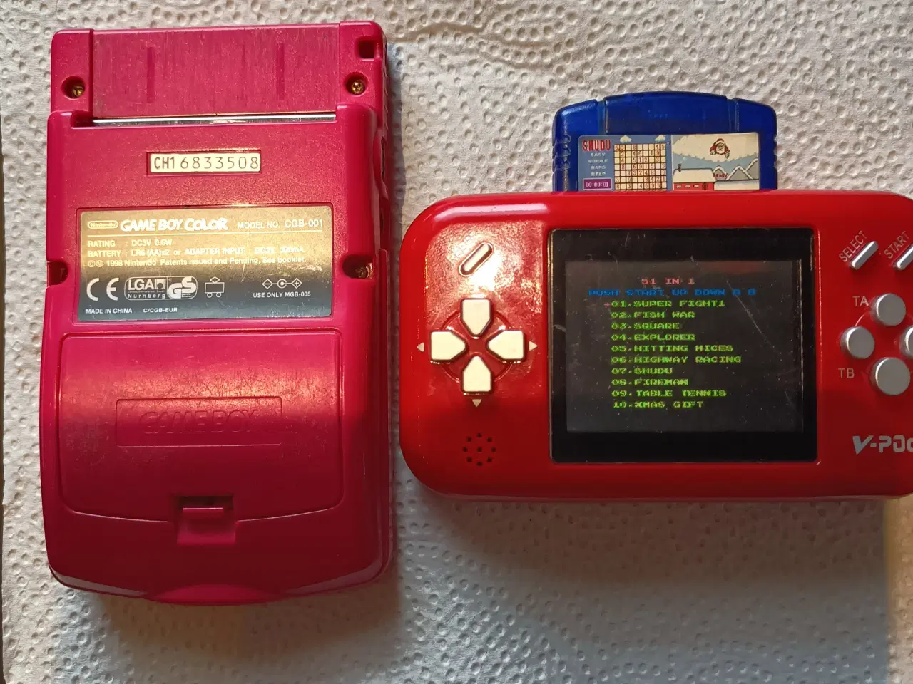 Billede 3 - Nintendo Game Boy Rød år 1998 + V-POD