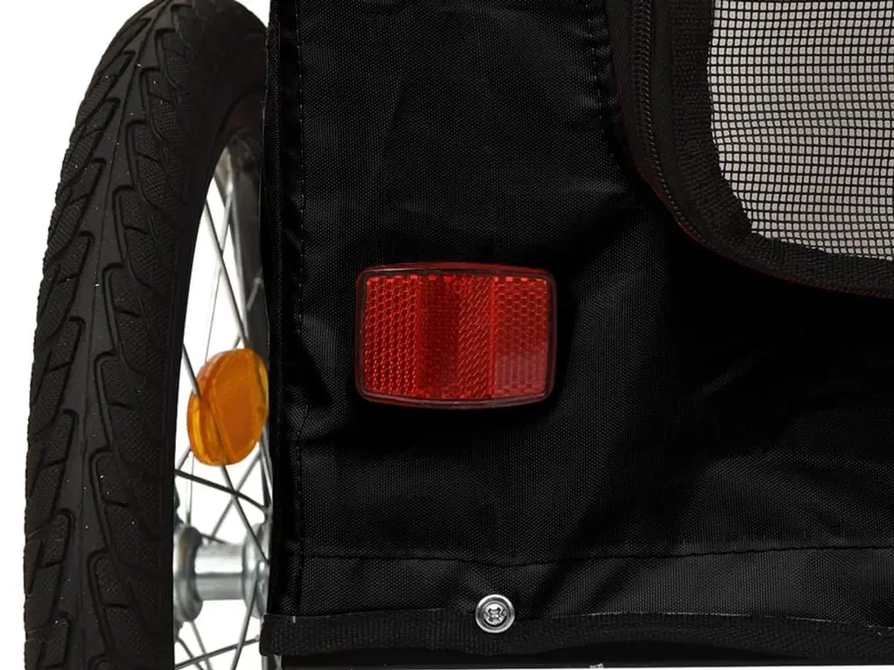 Billede 11 - Cykeltrailer til kæledyr oxfordstof og jern sort