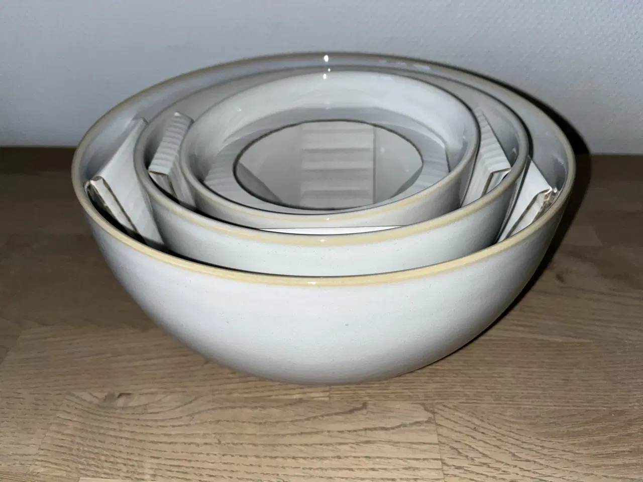 Billede 1 - HELT NYE hvide Knabstrup skåle