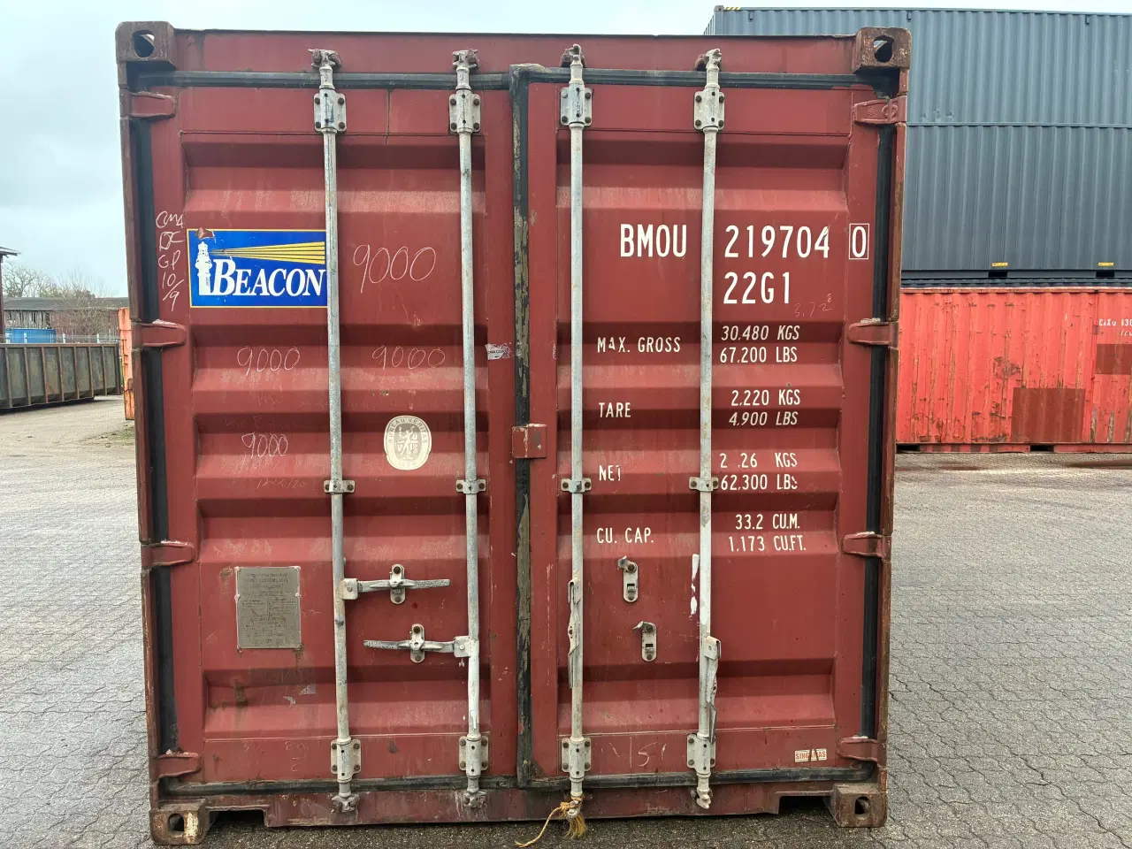 Billede 1 - 20 fods Container- ID: BMOU 219704-0