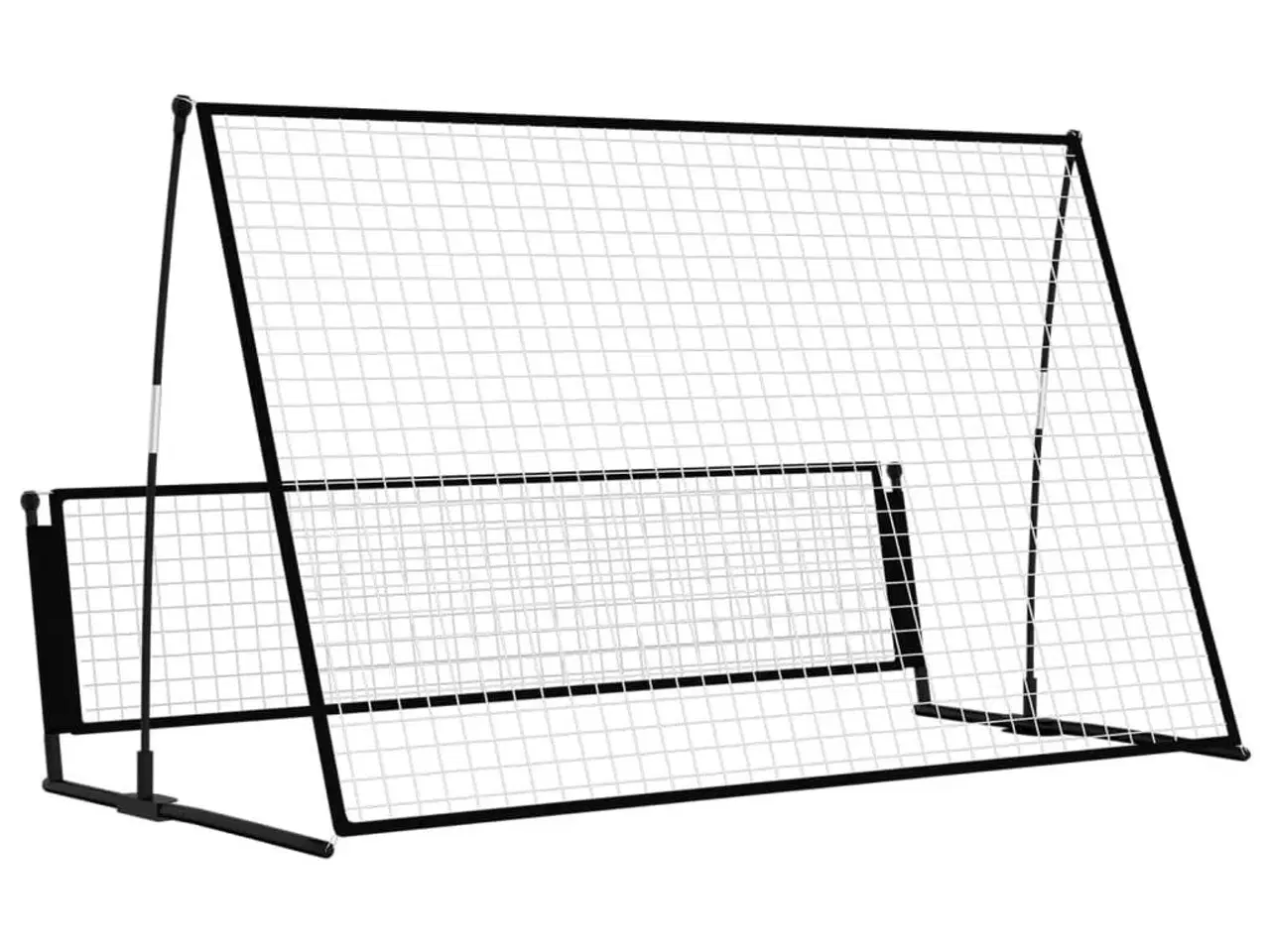 Billede 5 - 2-i-1 fodbold-rebounder 202x104x120 cm stål