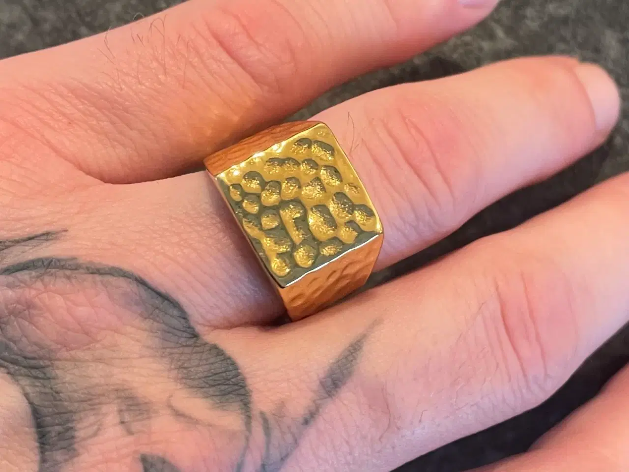 Billede 3 - 14kt goldfilled nugget ring