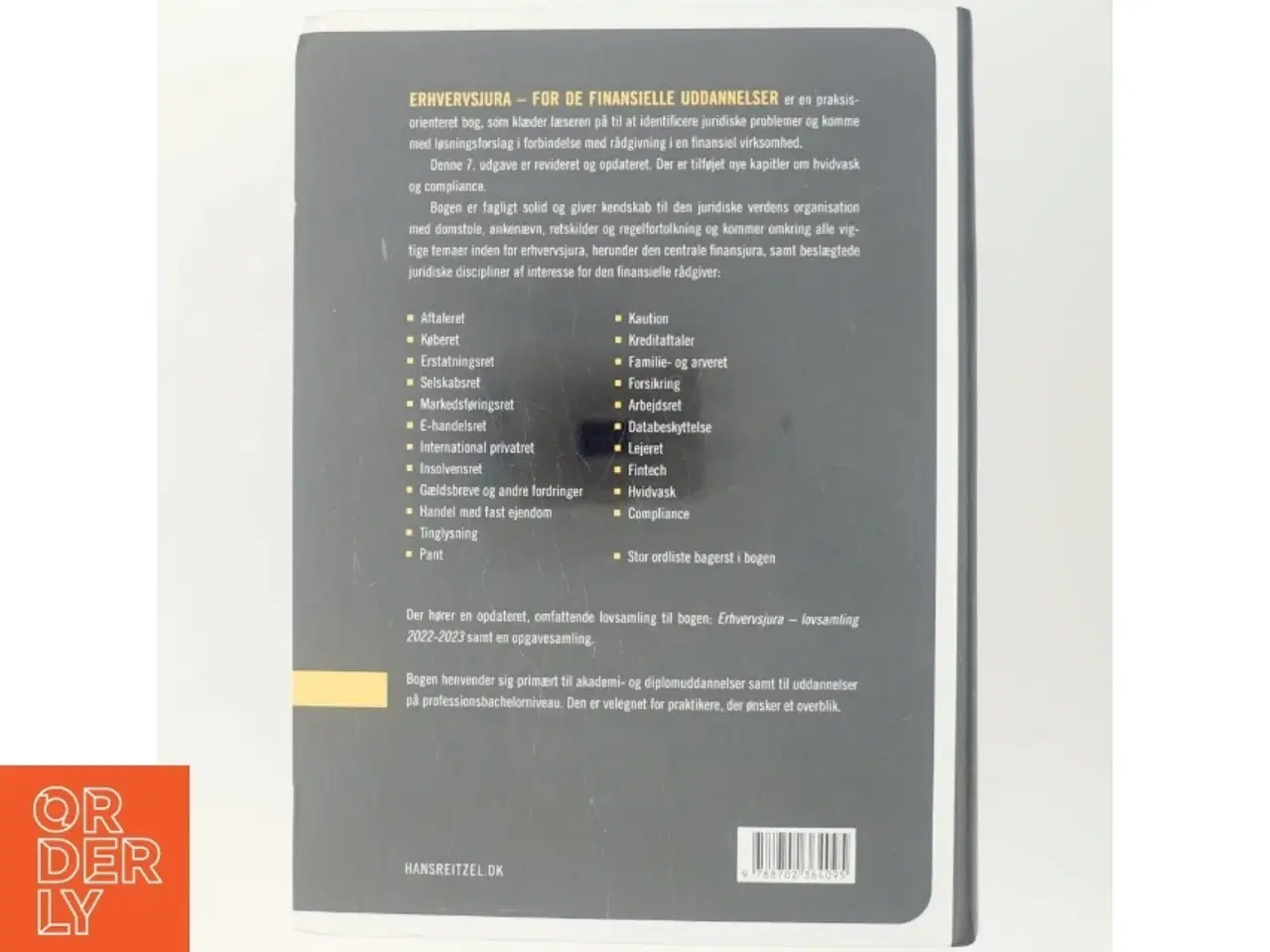 Billede 3 - Erhvervsjura for de finansielle uddannelser (Bog)