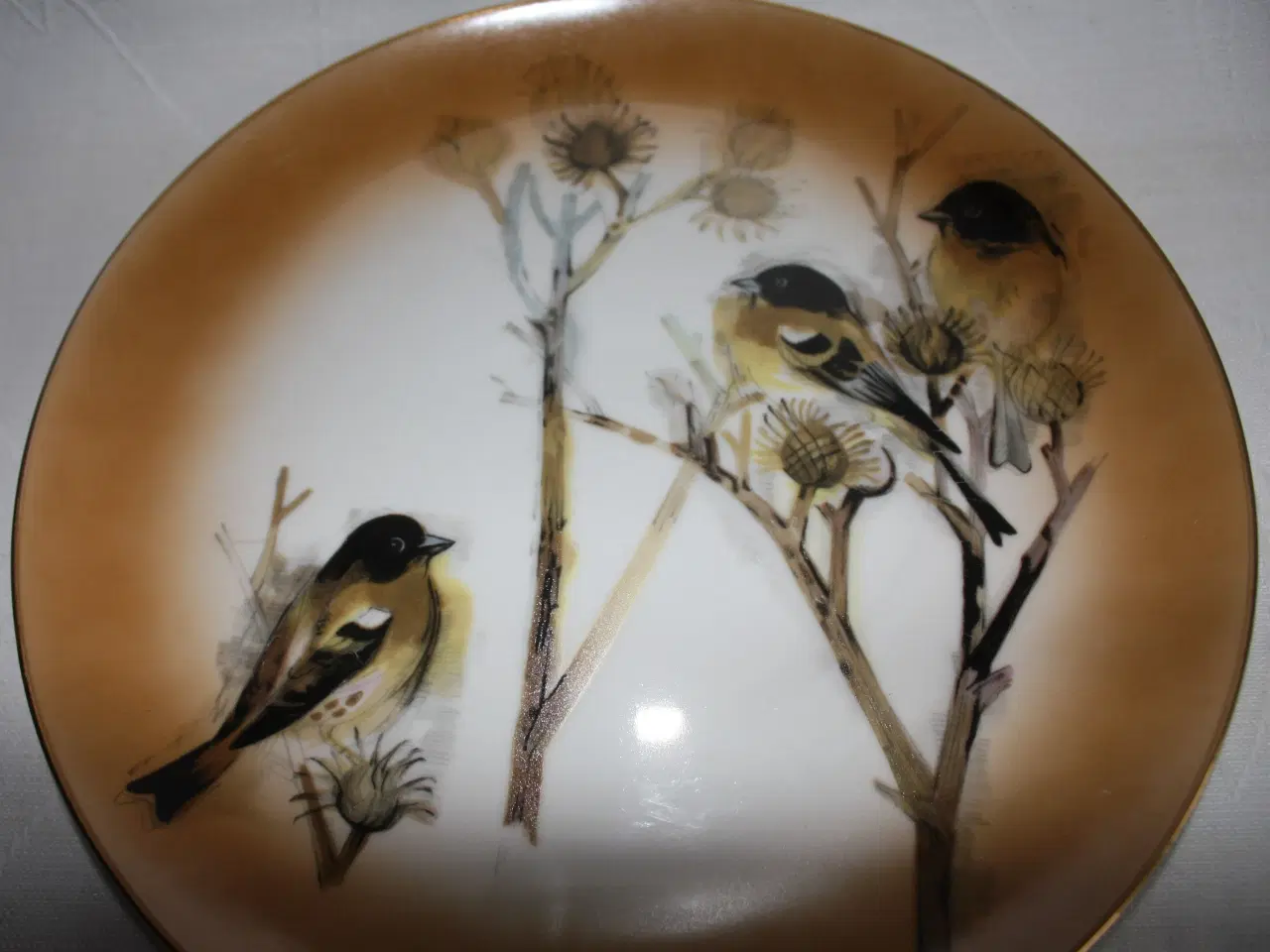 Billede 3 - Platte / tallerken med fugle