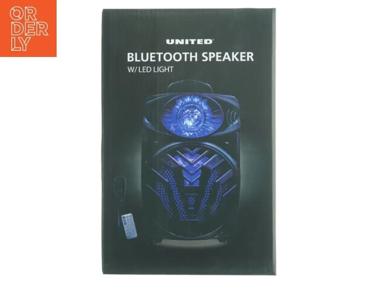 Billede 1 - Bluetooth højttaler med LED-lys fra United (str. 36,8 x 24 x 19,5 cm)
