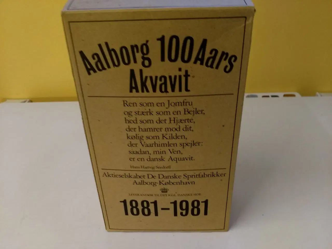 Billede 1 - 100års Aalborg jubilæum Akvavit 1881-1981