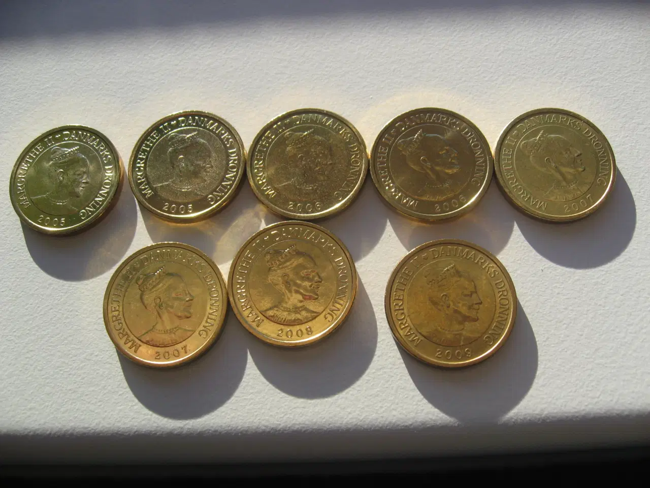 Billede 2 - Komplet sæt smukke 10 kr Temamønter ialt 9 stk