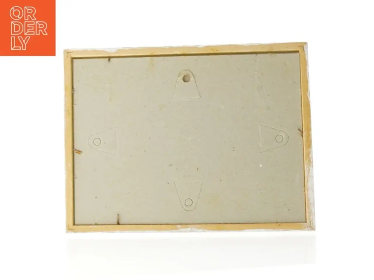 Billede 2 - Indrammet billede med have motiv (str. 27 x 21 cm)