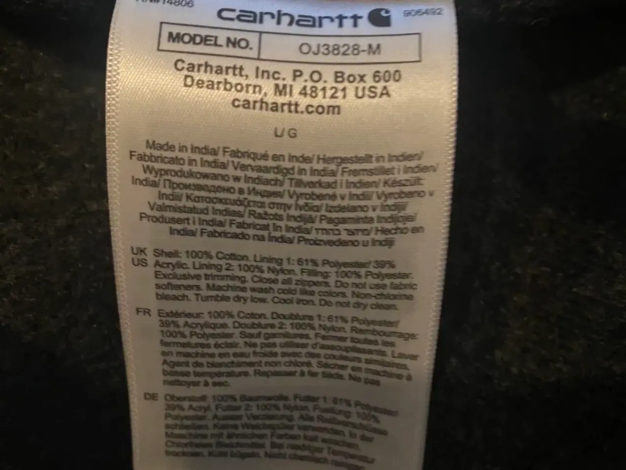 Billede 2 - Carhartt WIP Detroit overgangsjakke – sort (helt n