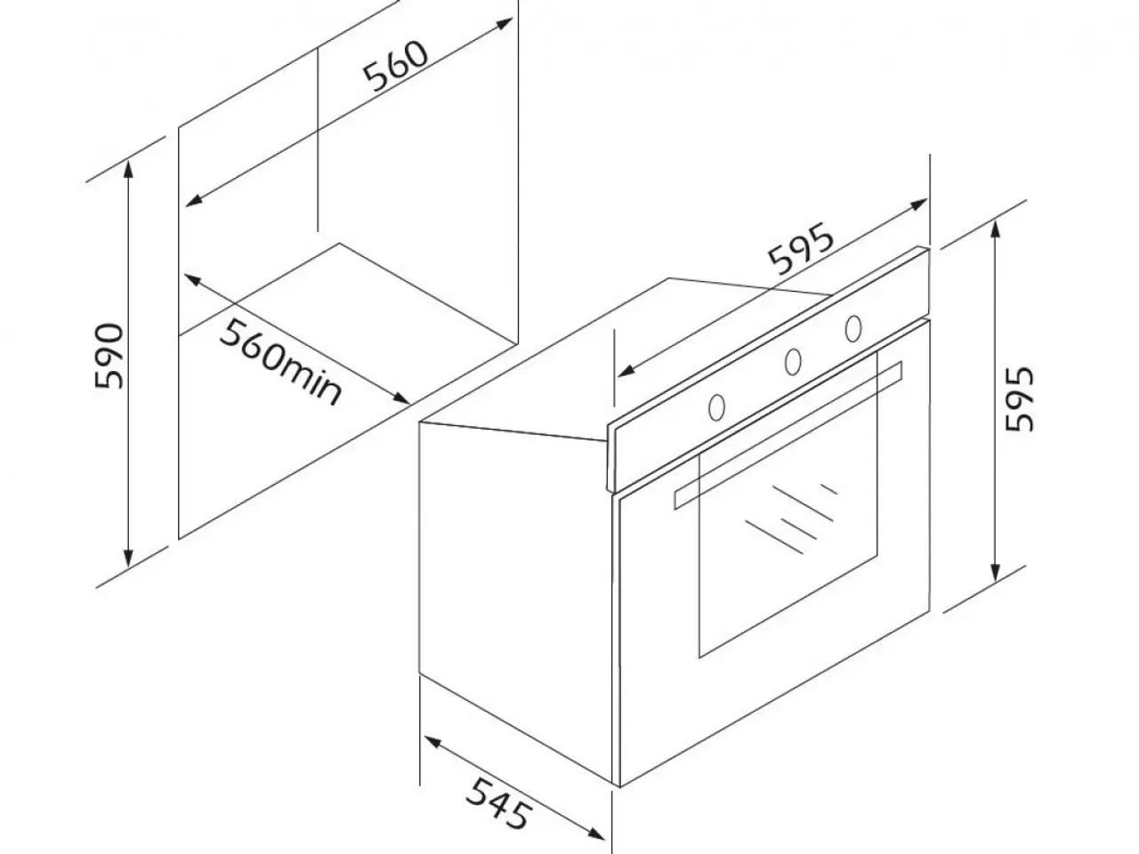 Billede 2 - UDPAKKET Silverline BO 6501 RF Ovn til indbygning
