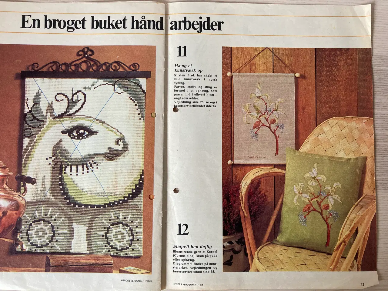 Billede 4 - 15 mønstre, mest påske, incl mønsterark HV 11/1976
