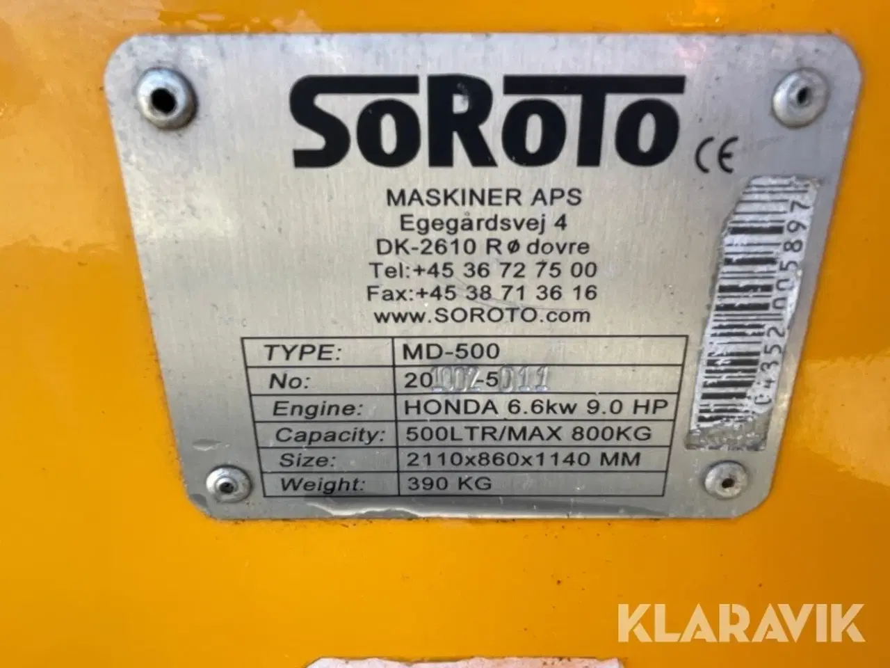 Billede 8 - Dumper Motorbør SOROTO MD500