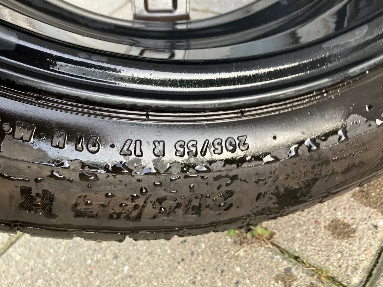 Billede 7 - EW Alufælge 5 x 112 m Continental vinterdæk 205/55