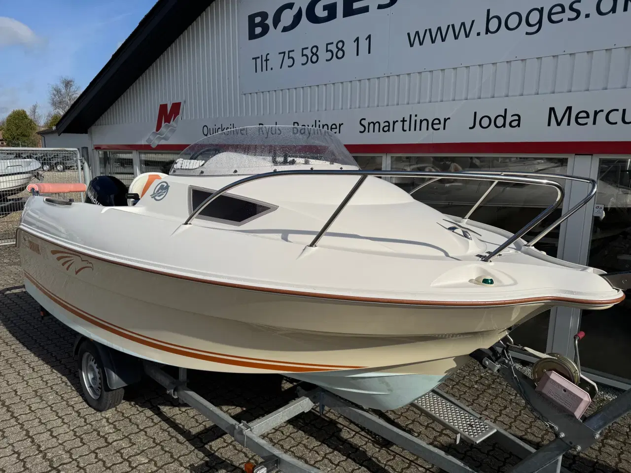Billede 3 - 470 Cruiser med 40 hk Mercury-EFI og 1000 kg Brenderup bådtrailer