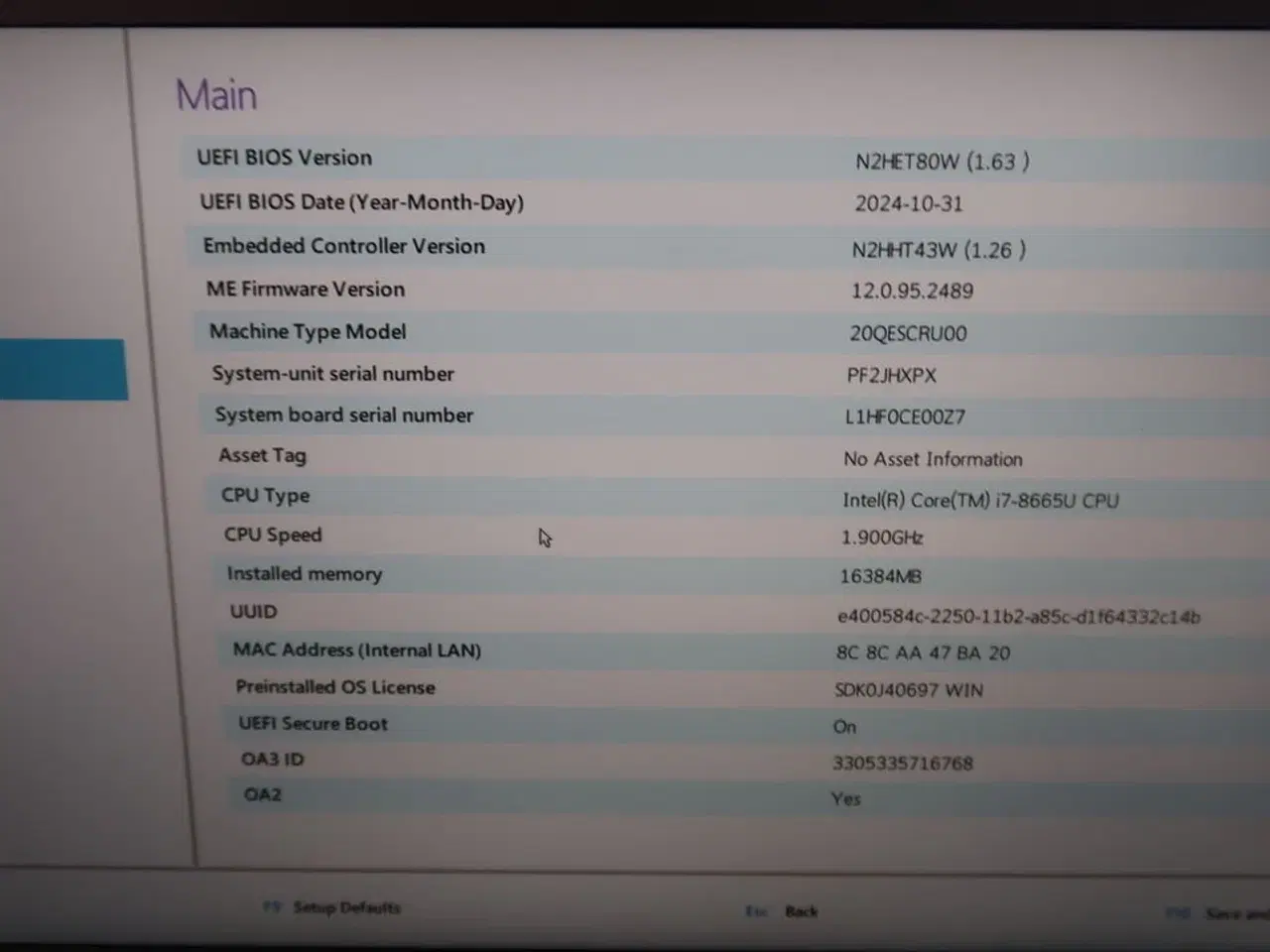 Billede 4 - Bærbar computer LENOVO X1 Carbon 7th gen.