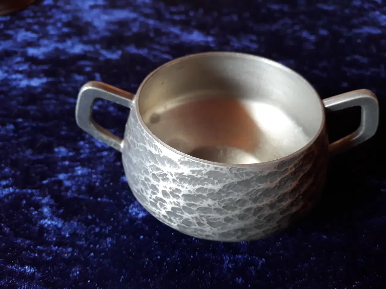 Billede 3 - Tin Flødekande og Sukkerskål