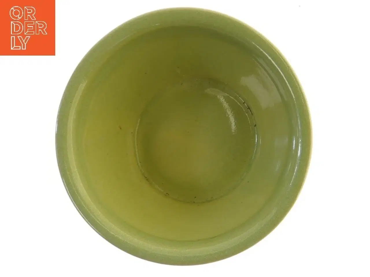 Billede 2 - Keramik skål med grøn glasur (str. Ø 16 cm)