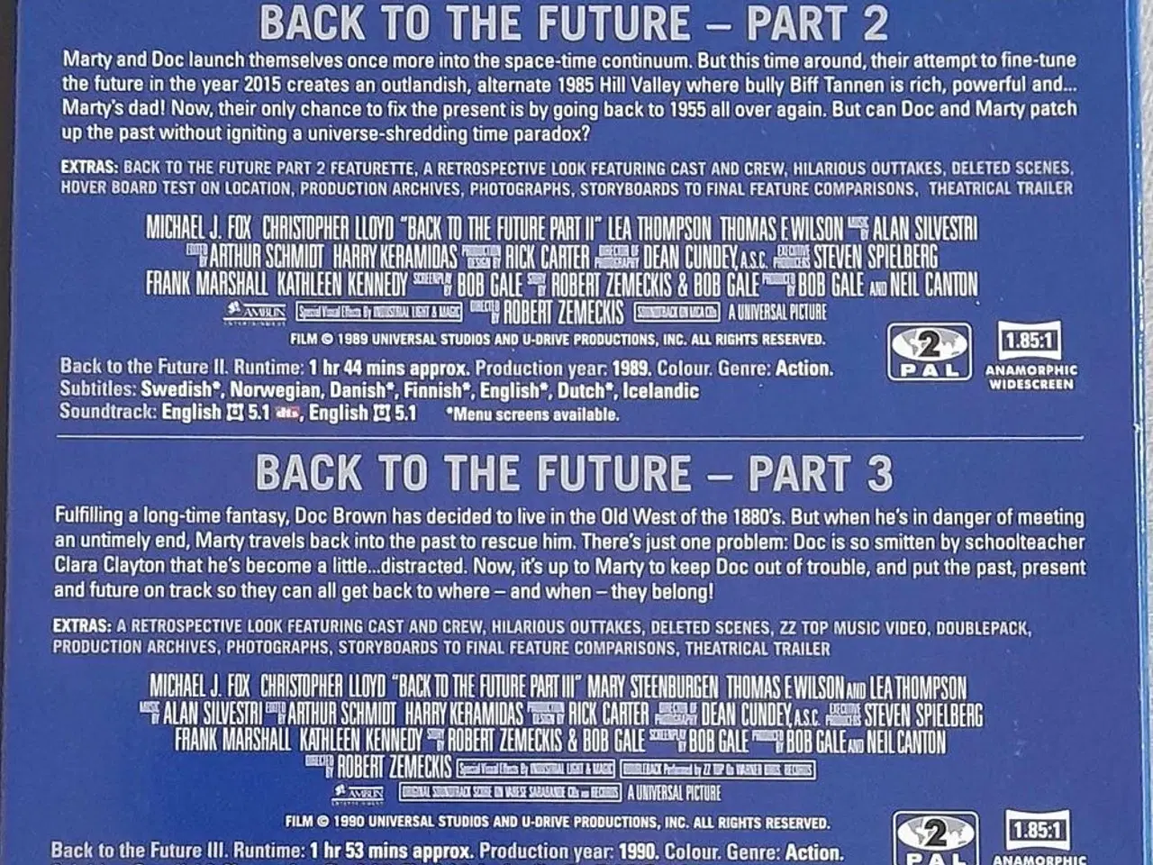 Billede 2 - Back to the Future, Trilogy, DVD