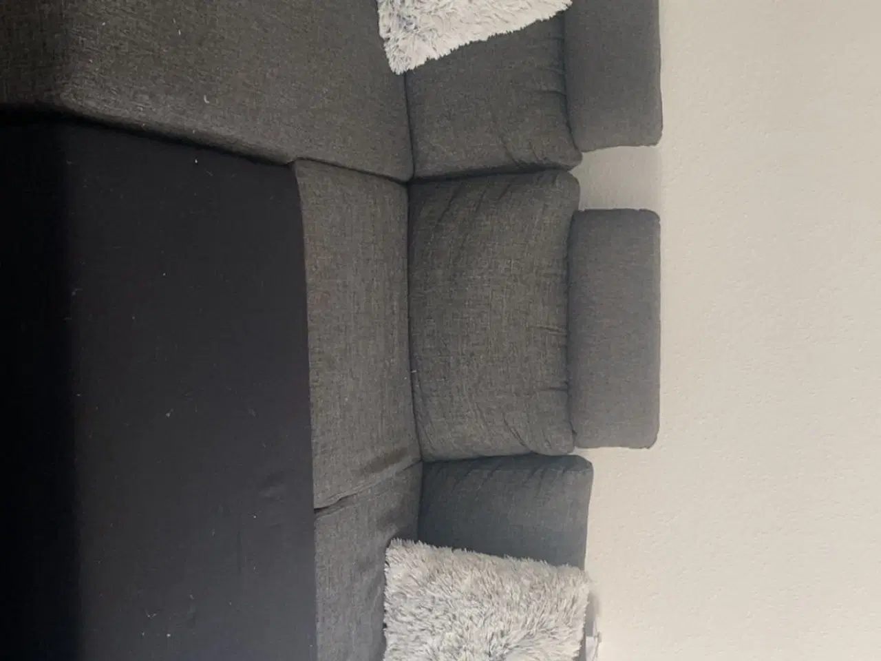 Billede 1 - Mørke grå sovesofa