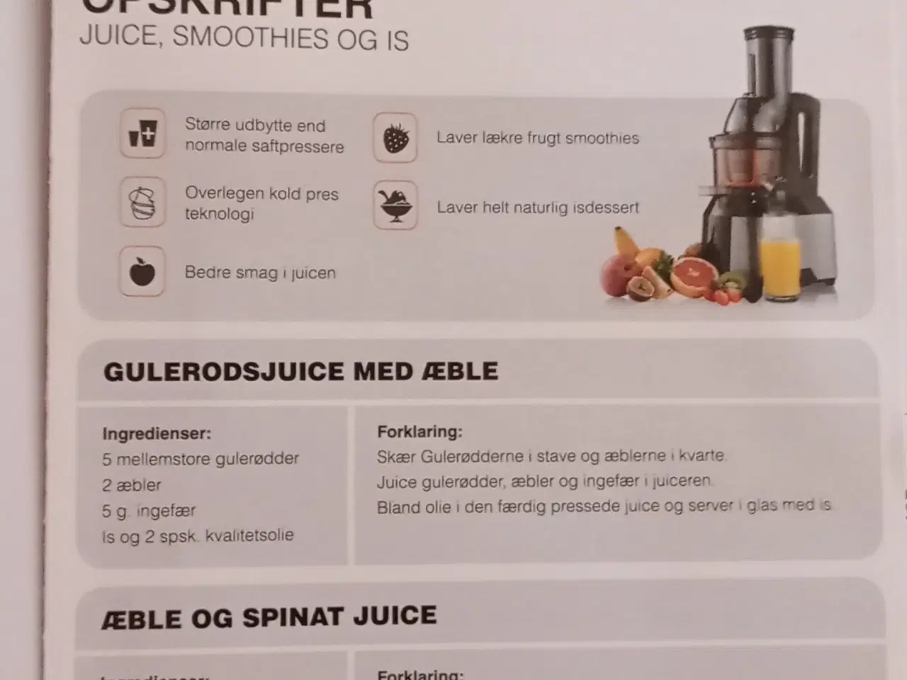 Billede 1 - SlowJuicer-COOK & BAKER