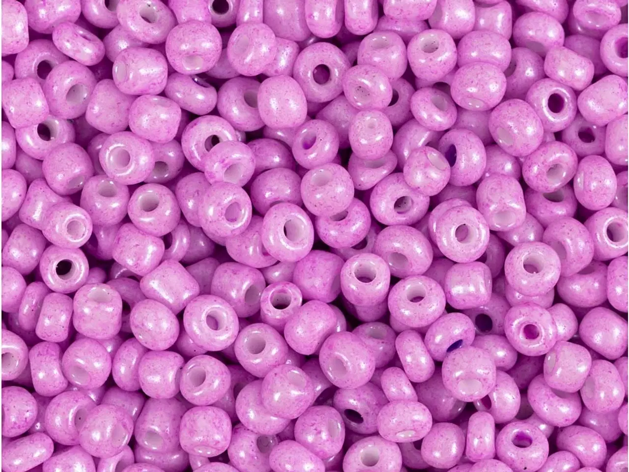 Billede 1 - Rocaiperler, diam. 3 mm, str. 8/0, hulstr. 0,6-1,0 mm, soft pink, 25g/ 1 pk.
