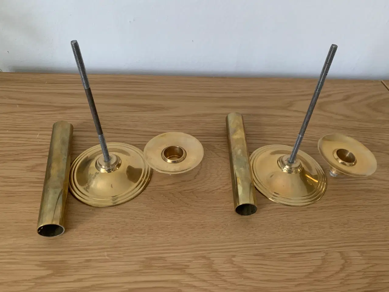 Billede 4 - Messing lysestager, ikke vidt gamle